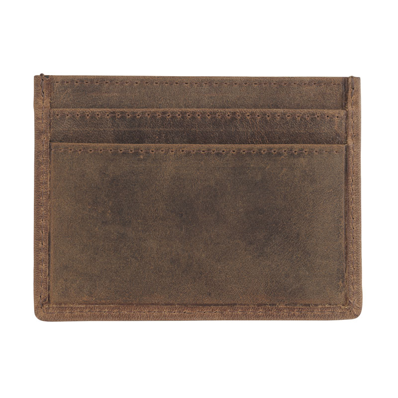 Lancaster leather card holder back